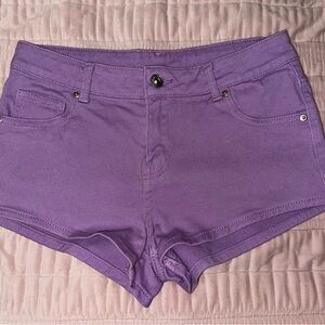 H&M Purple Jean Shorts for Women